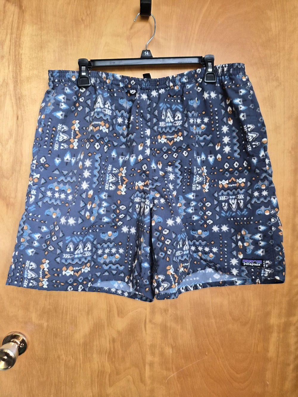Patagonia Men's Blue Patterned Shorts